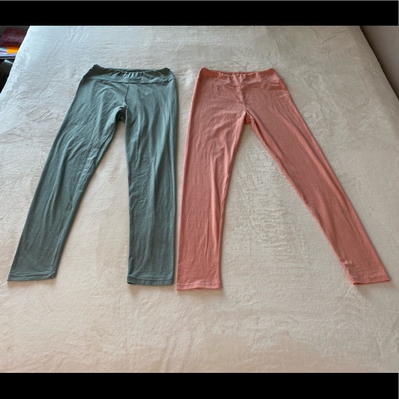 Set Of 2 OS Solid Heather Colored LuLaroe Leggings - Picture 2 of 16
